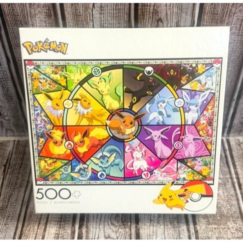 NEW Pokemon 500 Piece Puzzle Eevee Evolutions Buffalo Games Jigsaw Nintendo